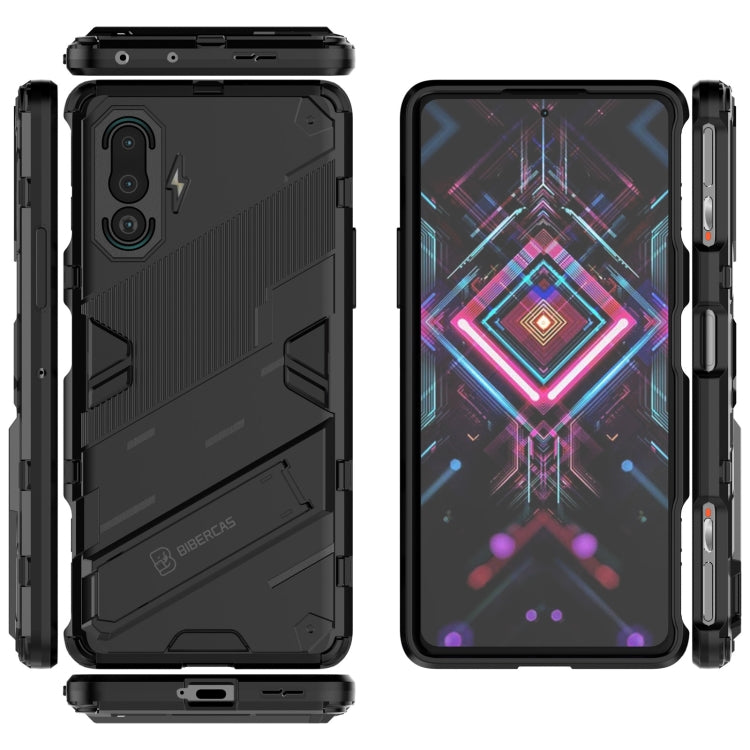 Punk Armor 2 in 1 PC + TPU Shockproof Case with Invisible Holder, For vivo V21, For Xiaomi Redmi K40 Gaming, For Honor Play 5T