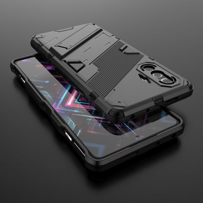 Punk Armor 2 in 1 PC + TPU Shockproof Case with Invisible Holder, For vivo V21, For Xiaomi Redmi K40 Gaming, For Honor Play 5T