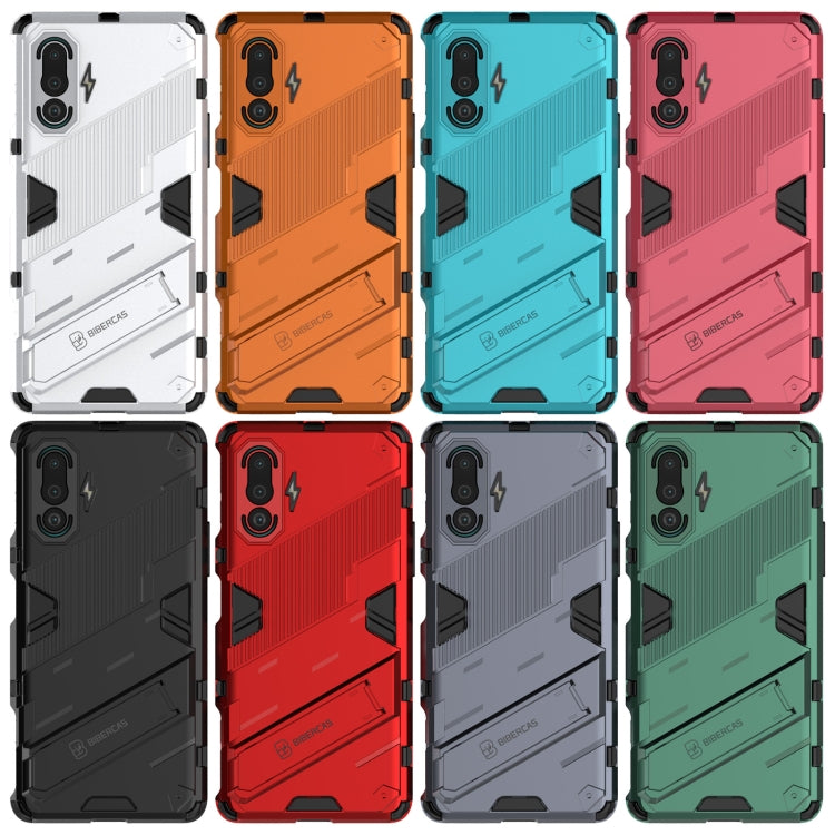 Punk Armor 2 in 1 PC + TPU Shockproof Case with Invisible Holder, For vivo V21, For Xiaomi Redmi K40 Gaming, For Honor Play 5T