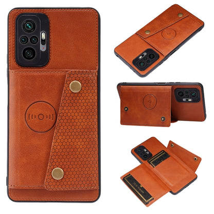 Double Buckle PU + TPU Shockproof Magnetic Protective Case with Card Slot & Holder, For Xiaomi Redmi Note 10 Pro Max, For Xiaomi Mi 11 Ultra, For Xiaomi Mi 11 Pro, For Xiaomi Mi 11 Lite