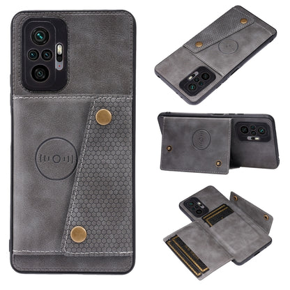 Double Buckle PU + TPU Shockproof Magnetic Protective Case with Card Slot & Holder, For Xiaomi Redmi Note 10 Pro Max, For Xiaomi Mi 11 Ultra, For Xiaomi Mi 11 Pro, For Xiaomi Mi 11 Lite