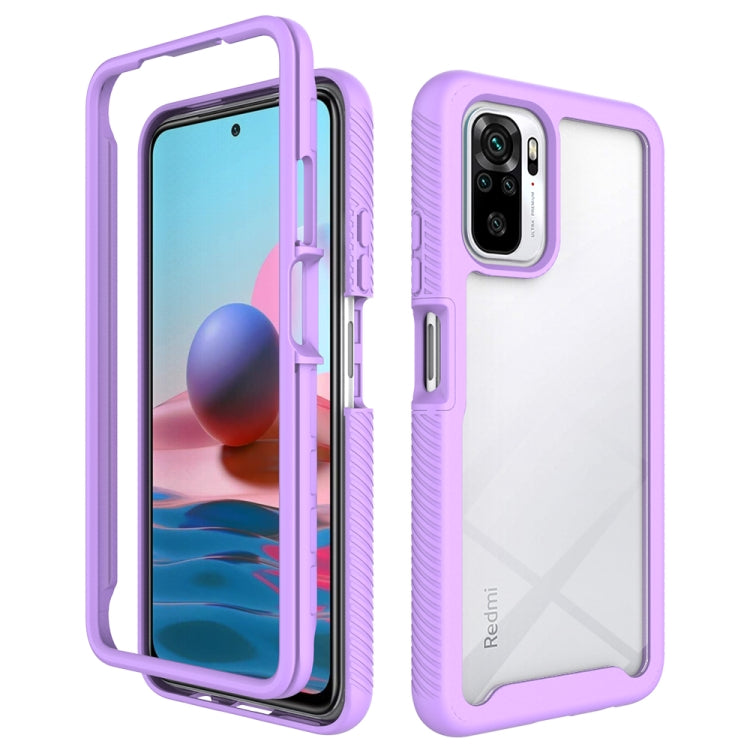 Starry Sky Solid Color Series Shockproof PC + TPU Protective Case, For Xiaomi Redmi Note 10, For Xiaomi Redmi Note 10 Pro