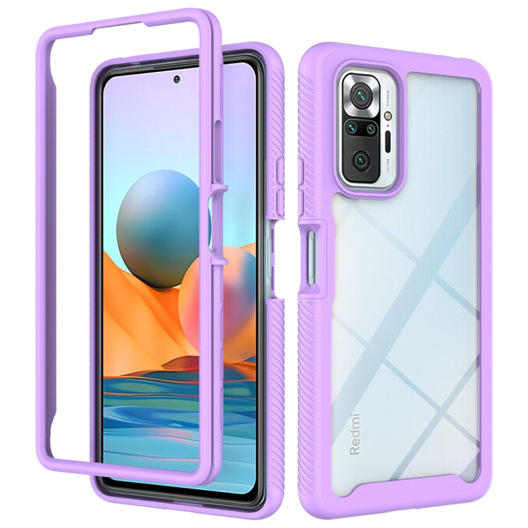 Starry Sky Solid Color Series Shockproof PC + TPU Protective Case, For Xiaomi Redmi Note 10, For Xiaomi Redmi Note 10 Pro