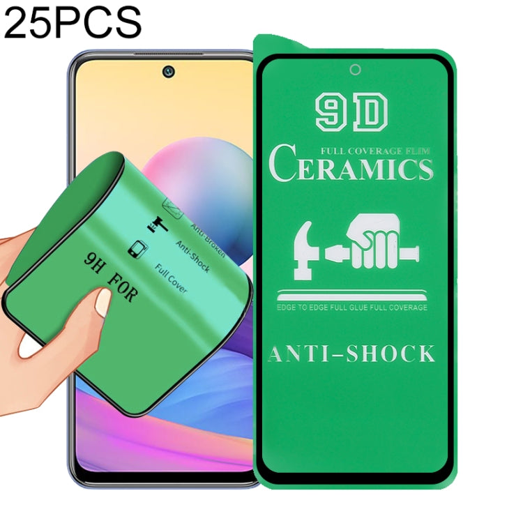 25 PCS 9D Full Screen Full Glue Ceramic Film, For Xiaomi Redmi Note 10 4G (25 PCS), For Xiaomi Redmi Note 10 5G (25 PCS), For Xiaomi Redmi Note 10 Pro (25 PCS), For Xiaomi Redmi Note 10 Pro Max (25 PCS), For Xiaomi Redmi Note 10S (25 PCS)