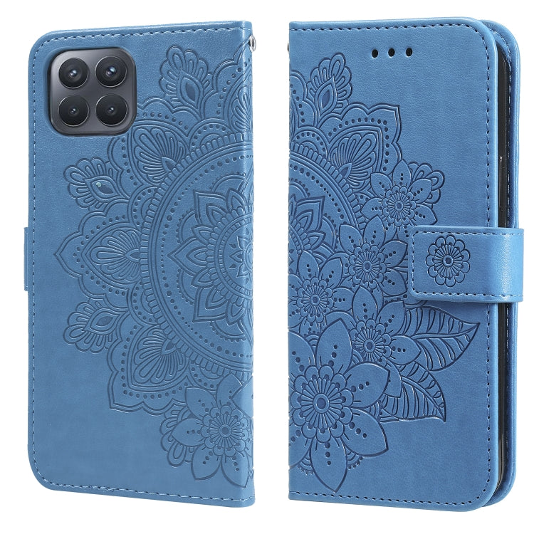 7-petal Flowers Embossing Pattern Horizontal Flip PU Leather Case with Holder & Card Slots & Wallet & Photo Frame, For OPPO A93 5G / A74 5G / A54 5G, For OPPO A94 4G / F19 Pro / Reno5 F / Reno5 Lite, For OPPO A94 5G / F19 Pro+ / Reno5 Z 5G             ...