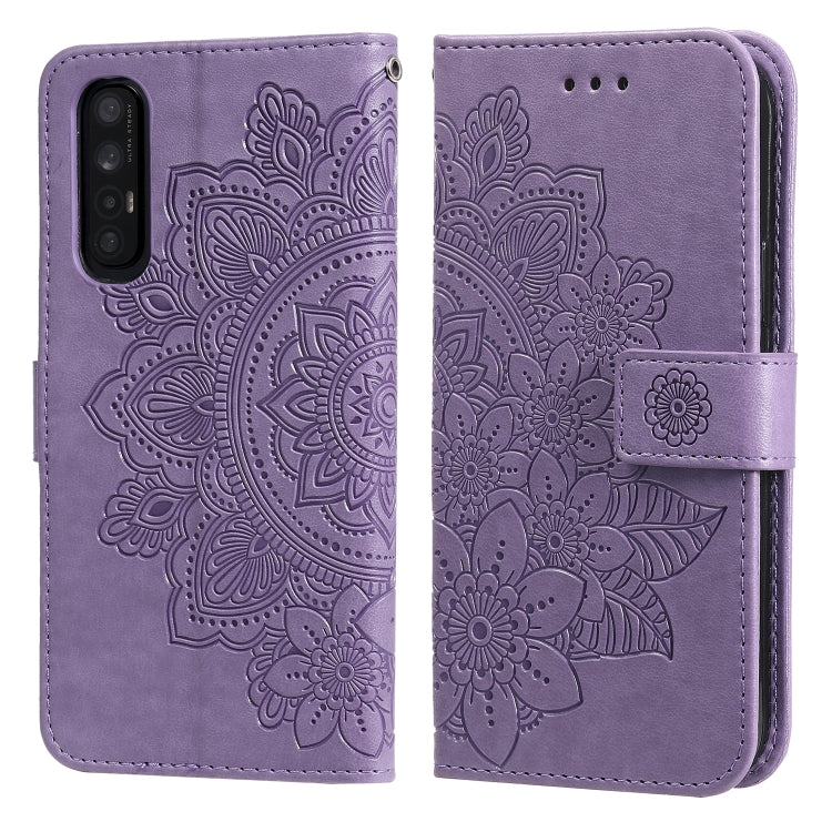 7-petal Flowers Embossing Pattern Horizontal Flip PU Leather Case with Holder & Card Slots & Wallet & Photo Frame, For OPPO Reno3 5G / Find X2 Lite / K7, For OPPO Reno3 Pro 5G / Find X2 Neo, For OPPO Reno5 5G / 4G / Find X3 Lite                        ...