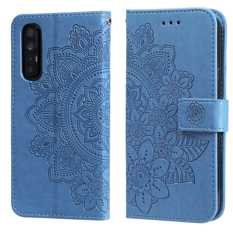7-petal Flowers Embossing Pattern Horizontal Flip PU Leather Case with Holder & Card Slots & Wallet & Photo Frame, For OPPO Reno3 5G / Find X2 Lite / K7, For OPPO Reno3 Pro 5G / Find X2 Neo, For OPPO Reno5 5G / 4G / Find X3 Lite                        ...