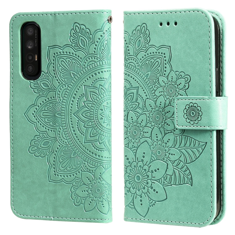 7-petal Flowers Embossing Pattern Horizontal Flip PU Leather Case with Holder & Card Slots & Wallet & Photo Frame, For OPPO Reno3 5G / Find X2 Lite / K7, For OPPO Reno3 Pro 5G / Find X2 Neo, For OPPO Reno5 5G / 4G / Find X3 Lite                        ...
