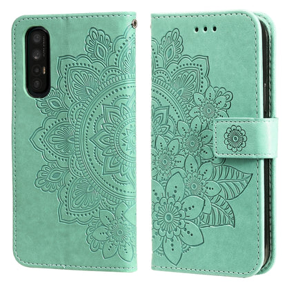 7-petal Flowers Embossing Pattern Horizontal Flip PU Leather Case with Holder & Card Slots & Wallet & Photo Frame, For OPPO Reno3 5G / Find X2 Lite / K7, For OPPO Reno3 Pro 5G / Find X2 Neo, For OPPO Reno5 5G / 4G / Find X3 Lite                        ...