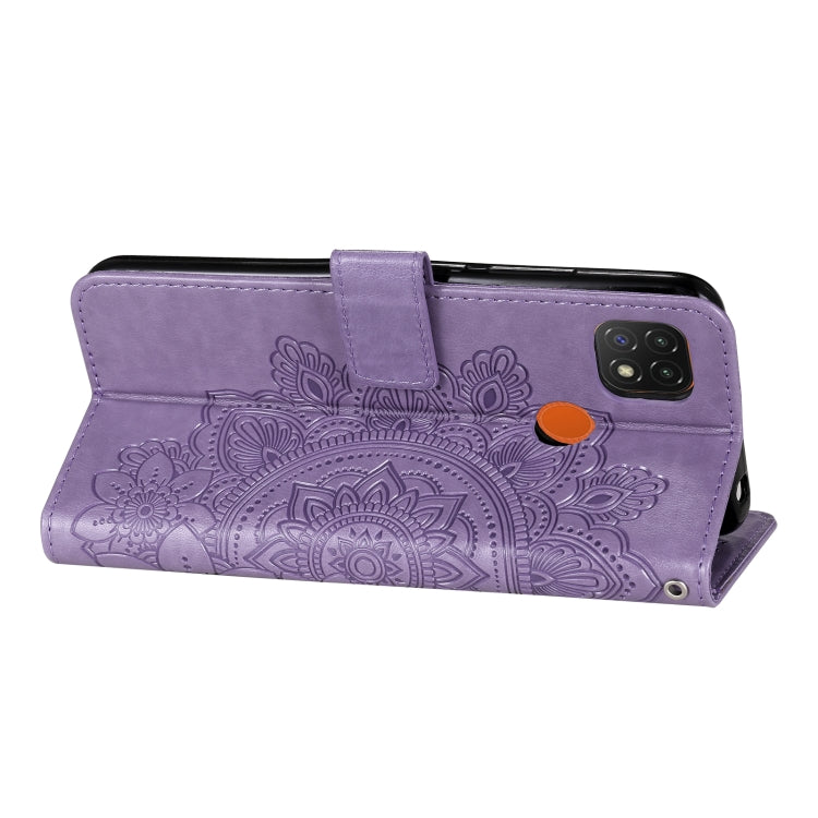 7-petal Flowers Embossing Pattern Horizontal Flip PU Leather Case with Holder & Card Slots & Wallet & Photo Frame, For Xiaomi Redmi 9C, For Xiaomi Redmi 9A, For Xiaomi Redmi K40/K40 Pro/Poco F3/ Mi 11i                                                   ...