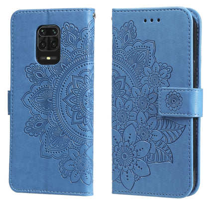 7-petal Flowers Embossing Pattern Horizontal Flip PU Leather Case with Holder & Card Slots & Wallet & Photo Frame, For Xiaomi Redmi 9C, For Xiaomi Redmi 9A, For Xiaomi Redmi K40/K40 Pro/Poco F3/ Mi 11i                                                   ...