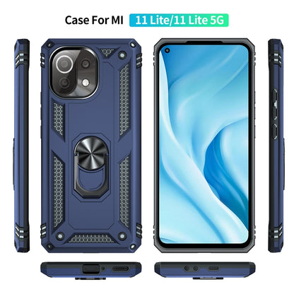Shockproof TPU + PC Protective Case with 360 Degree Rotating Holder, For Xiaomi Mi 11 Lite 5G