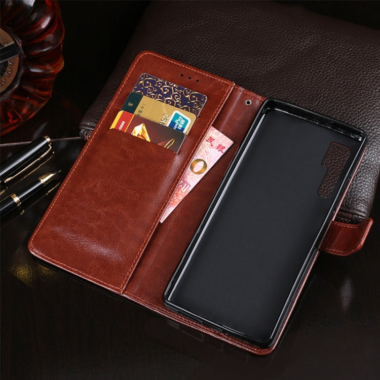 idewei Crazy Horse Texture Horizontal Flip Leather Case with Holder & Card Slots & Wallet, For TCL 20 Pro 5G, For Xiaomi Redmi Note 10 Pro 5G, For Honor Play 5T Vitality Edition