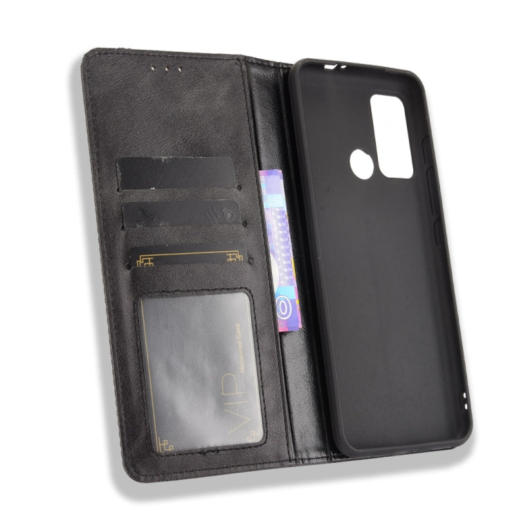 Magnetic Buckle Retro Crazy Horse Texture Horizontal Flip Leather Case with Holder & Card Slots & Photo Frame, For Motorola Moto G60 / Moto G40 Fusion, For OPPO Realme C11 2021 / Realme C20 / Realme C20a, For OPPO Reno5 A, For TCL 20 Pro 5G, For TCL 20...