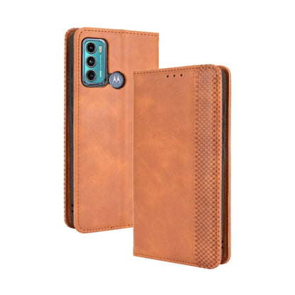 Magnetic Buckle Retro Crazy Horse Texture Horizontal Flip Leather Case with Holder & Card Slots & Photo Frame, For Motorola Moto G60 / Moto G40 Fusion, For OPPO Realme C11 2021 / Realme C20 / Realme C20a, For OPPO Reno5 A, For TCL 20 Pro 5G, For TCL 20...