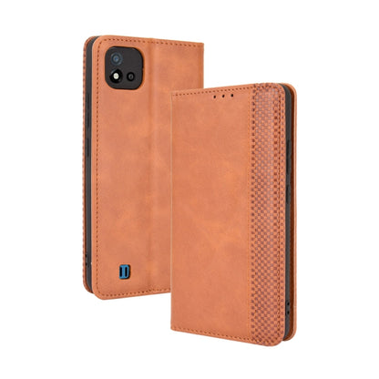 Magnetic Buckle Retro Crazy Horse Texture Horizontal Flip Leather Case with Holder & Card Slots & Photo Frame, For Motorola Moto G60 / Moto G40 Fusion, For OPPO Realme C11 2021 / Realme C20 / Realme C20a, For OPPO Reno5 A, For TCL 20 Pro 5G, For TCL 20...