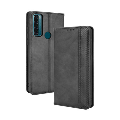Magnetic Buckle Retro Crazy Horse Texture Horizontal Flip Leather Case with Holder & Card Slots & Photo Frame, For Motorola Moto G60 / Moto G40 Fusion, For OPPO Realme C11 2021 / Realme C20 / Realme C20a, For OPPO Reno5 A, For TCL 20 Pro 5G, For TCL 20...