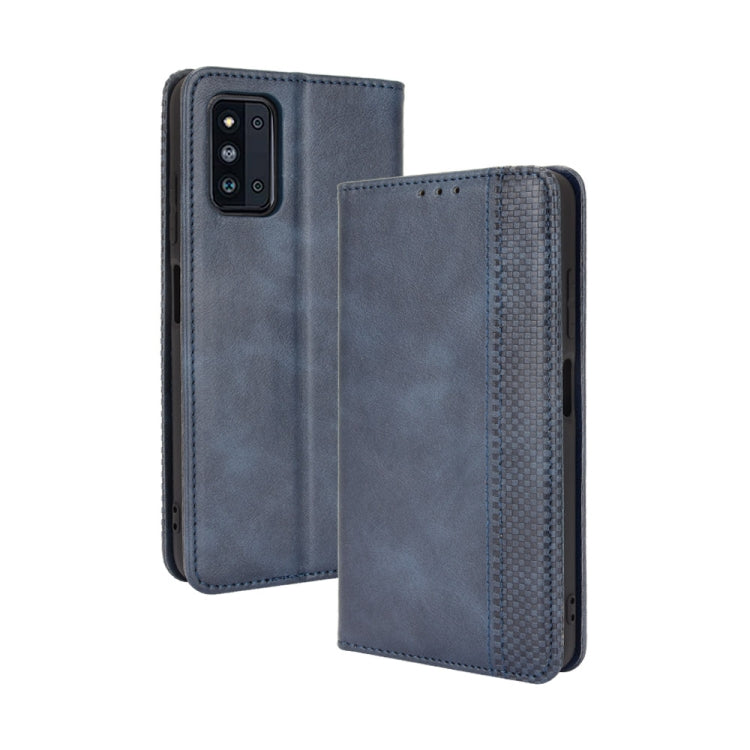 Magnetic Buckle Retro Crazy Horse Texture Horizontal Flip Leather Case with Holder & Card Slots & Photo Frame, For Samsung Galaxy F52 5G, For Sony Xperia 5 III, For Sony Xperia Ace II, For Sharp Aquos R6, For Xiaomi Mi Mix Fold, For ZTE Libero 5G