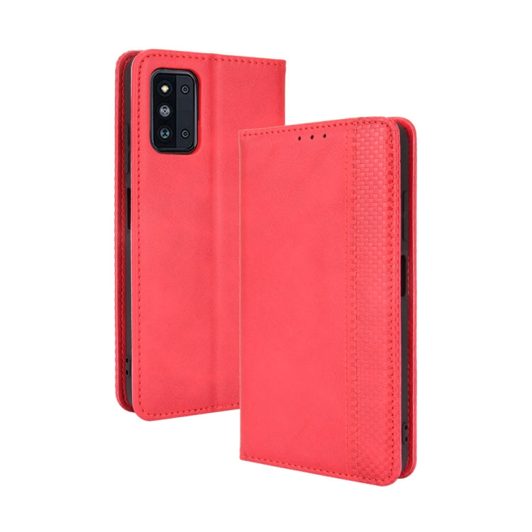 Magnetic Buckle Retro Crazy Horse Texture Horizontal Flip Leather Case with Holder & Card Slots & Photo Frame, For Samsung Galaxy F52 5G, For Sony Xperia 5 III, For Sony Xperia Ace II, For Sharp Aquos R6, For Xiaomi Mi Mix Fold, For ZTE Libero 5G
