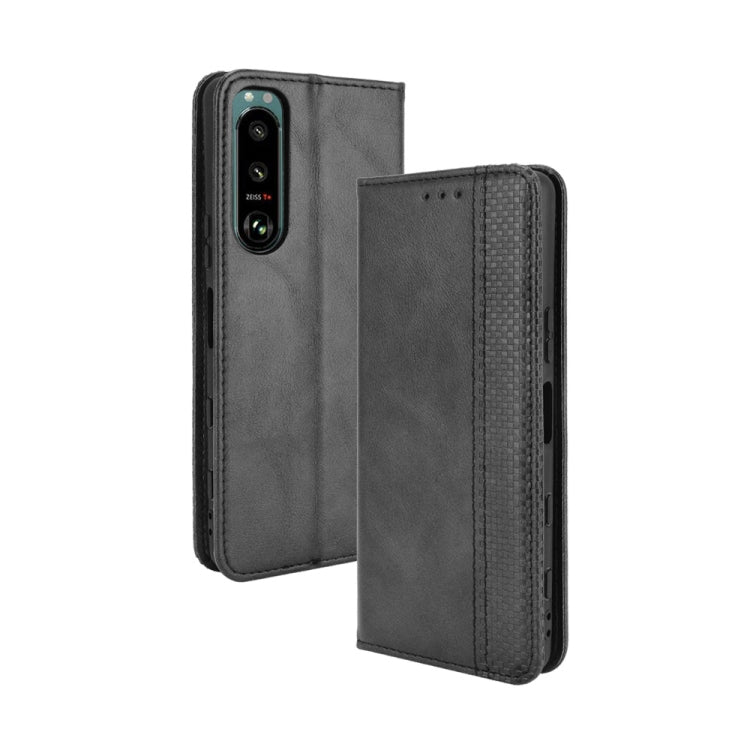 Magnetic Buckle Retro Crazy Horse Texture Horizontal Flip Leather Case with Holder & Card Slots & Photo Frame, For Samsung Galaxy F52 5G, For Sony Xperia 5 III, For Sony Xperia Ace II, For Sharp Aquos R6, For Xiaomi Mi Mix Fold, For ZTE Libero 5G