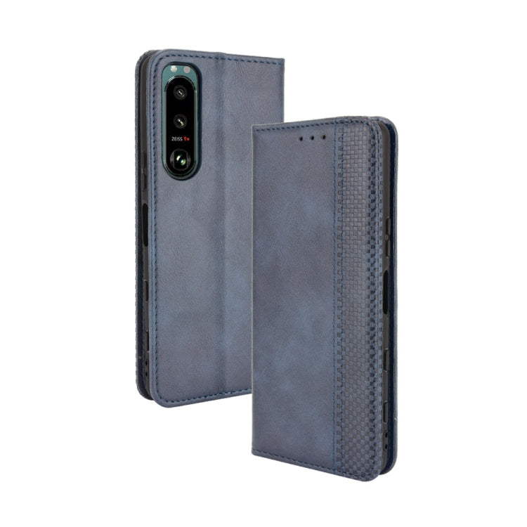 Magnetic Buckle Retro Crazy Horse Texture Horizontal Flip Leather Case with Holder & Card Slots & Photo Frame, For Samsung Galaxy F52 5G, For Sony Xperia 5 III, For Sony Xperia Ace II, For Sharp Aquos R6, For Xiaomi Mi Mix Fold, For ZTE Libero 5G