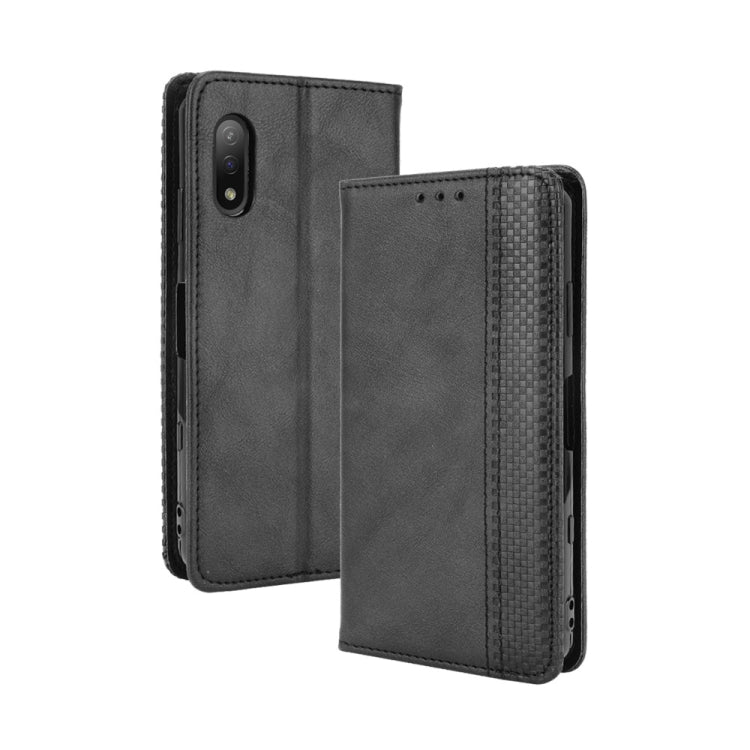 Magnetic Buckle Retro Crazy Horse Texture Horizontal Flip Leather Case with Holder & Card Slots & Photo Frame, For Samsung Galaxy F52 5G, For Sony Xperia 5 III, For Sony Xperia Ace II, For Sharp Aquos R6, For Xiaomi Mi Mix Fold, For ZTE Libero 5G