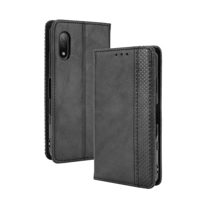 Magnetic Buckle Retro Crazy Horse Texture Horizontal Flip Leather Case with Holder & Card Slots & Photo Frame, For Samsung Galaxy F52 5G, For Sony Xperia 5 III, For Sony Xperia Ace II, For Sharp Aquos R6, For Xiaomi Mi Mix Fold, For ZTE Libero 5G