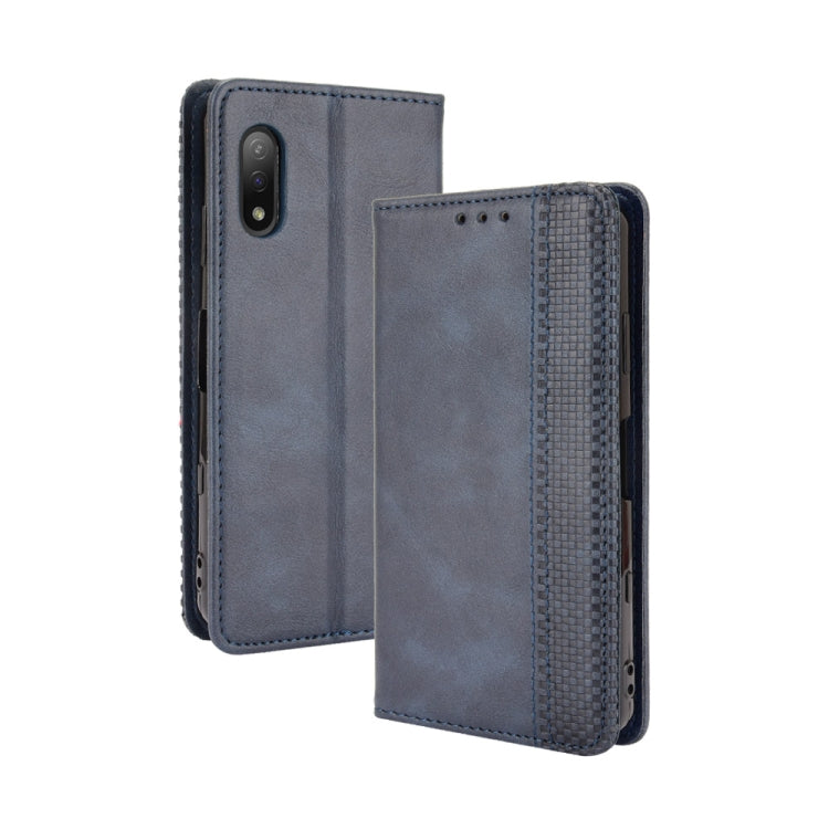 Magnetic Buckle Retro Crazy Horse Texture Horizontal Flip Leather Case with Holder & Card Slots & Photo Frame, For Samsung Galaxy F52 5G, For Sony Xperia 5 III, For Sony Xperia Ace II, For Sharp Aquos R6, For Xiaomi Mi Mix Fold, For ZTE Libero 5G