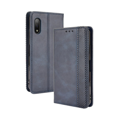 Magnetic Buckle Retro Crazy Horse Texture Horizontal Flip Leather Case with Holder & Card Slots & Photo Frame, For Samsung Galaxy F52 5G, For Sony Xperia 5 III, For Sony Xperia Ace II, For Sharp Aquos R6, For Xiaomi Mi Mix Fold, For ZTE Libero 5G