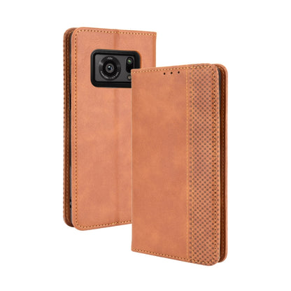 Magnetic Buckle Retro Crazy Horse Texture Horizontal Flip Leather Case with Holder & Card Slots & Photo Frame, For Samsung Galaxy F52 5G, For Sony Xperia 5 III, For Sony Xperia Ace II, For Sharp Aquos R6, For Xiaomi Mi Mix Fold, For ZTE Libero 5G