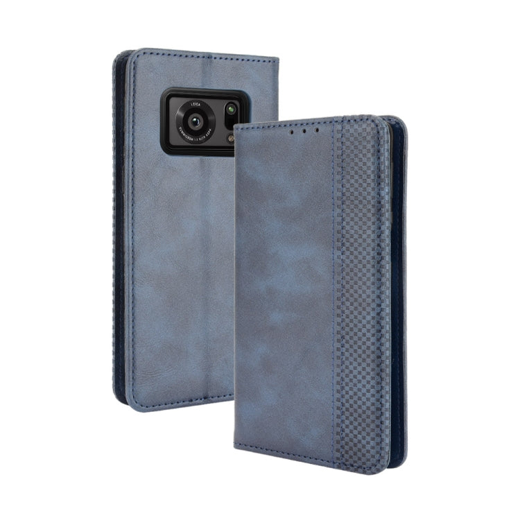 Magnetic Buckle Retro Crazy Horse Texture Horizontal Flip Leather Case with Holder & Card Slots & Photo Frame, For Samsung Galaxy F52 5G, For Sony Xperia 5 III, For Sony Xperia Ace II, For Sharp Aquos R6, For Xiaomi Mi Mix Fold, For ZTE Libero 5G