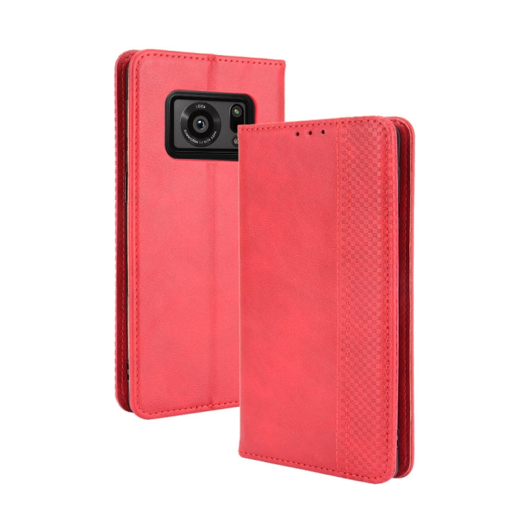 Magnetic Buckle Retro Crazy Horse Texture Horizontal Flip Leather Case with Holder & Card Slots & Photo Frame, For Samsung Galaxy F52 5G, For Sony Xperia 5 III, For Sony Xperia Ace II, For Sharp Aquos R6, For Xiaomi Mi Mix Fold, For ZTE Libero 5G