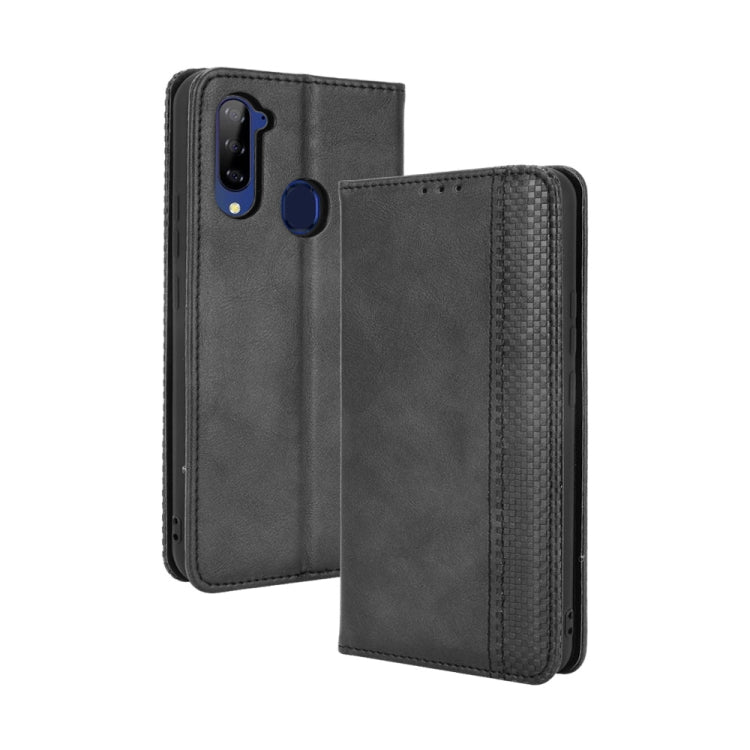 Magnetic Buckle Retro Crazy Horse Texture Horizontal Flip Leather Case with Holder & Card Slots & Photo Frame, For Samsung Galaxy F52 5G, For Sony Xperia 5 III, For Sony Xperia Ace II, For Sharp Aquos R6, For Xiaomi Mi Mix Fold, For ZTE Libero 5G