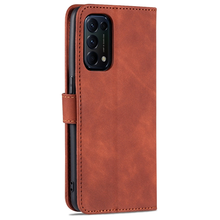 AZNS Skin Feel Calf Texture Horizontal Flip Leather Case with Card Slots & Holder & Wallet(, For OPPO Reno5 Pro
