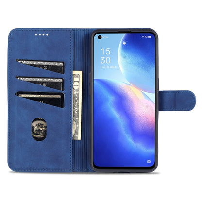 AZNS Skin Feel Calf Texture Horizontal Flip Leather Case with Card Slots & Holder & Wallet(, For OPPO Reno5 Pro