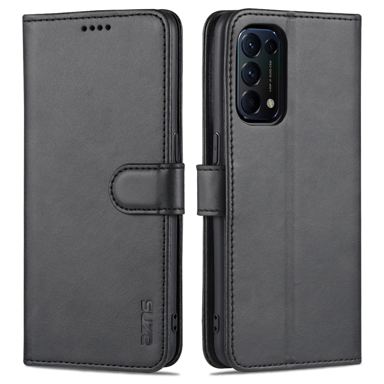 AZNS Skin Feel Calf Texture Horizontal Flip Leather Case with Card Slots & Holder & Wallet(, For OPPO Reno5 Pro