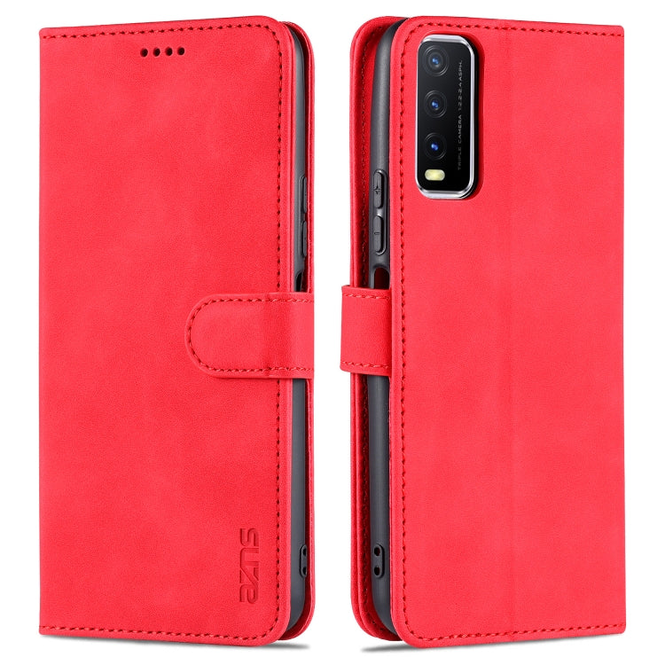 AZNS Skin Feel Calf Texture Horizontal Flip Leather Case with Card Slots & Holder & Wallet(, For vivo Y20 / iQOO U1x, For vivo Y51 / Y31, For vivo Y52S / iQOO U3, For OPPO A74 4G / F19
