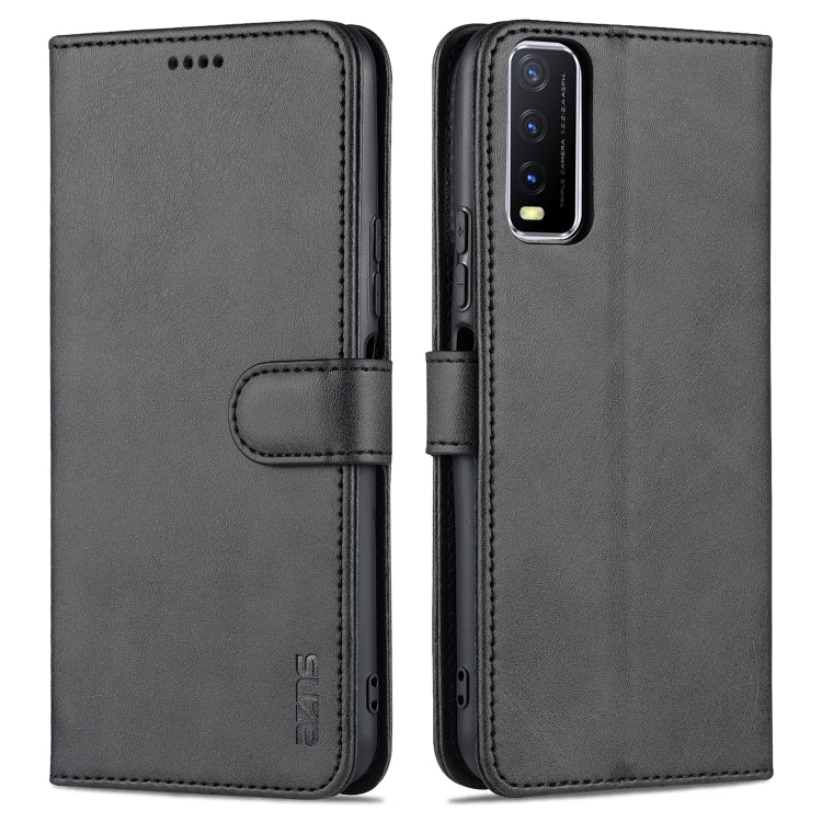 AZNS Skin Feel Calf Texture Horizontal Flip Leather Case with Card Slots & Holder & Wallet(, For vivo Y20 / iQOO U1x, For vivo Y51 / Y31, For vivo Y52S / iQOO U3, For OPPO A74 4G / F19