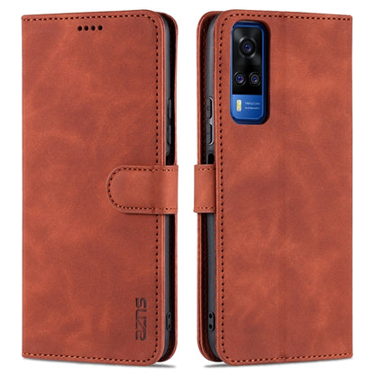 AZNS Skin Feel Calf Texture Horizontal Flip Leather Case with Card Slots & Holder & Wallet(, For vivo Y20 / iQOO U1x, For vivo Y51 / Y31, For vivo Y52S / iQOO U3, For OPPO A74 4G / F19