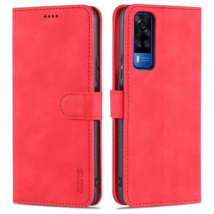 AZNS Skin Feel Calf Texture Horizontal Flip Leather Case with Card Slots & Holder & Wallet(, For vivo Y20 / iQOO U1x, For vivo Y51 / Y31, For vivo Y52S / iQOO U3, For OPPO A74 4G / F19
