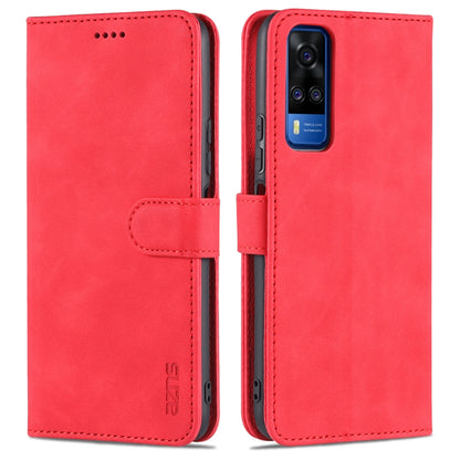 AZNS Skin Feel Calf Texture Horizontal Flip Leather Case with Card Slots & Holder & Wallet(, For vivo Y20 / iQOO U1x, For vivo Y51 / Y31, For vivo Y52S / iQOO U3, For OPPO A74 4G / F19