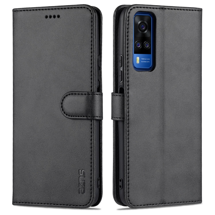 AZNS Skin Feel Calf Texture Horizontal Flip Leather Case with Card Slots & Holder & Wallet(, For vivo Y20 / iQOO U1x, For vivo Y51 / Y31, For vivo Y52S / iQOO U3, For OPPO A74 4G / F19