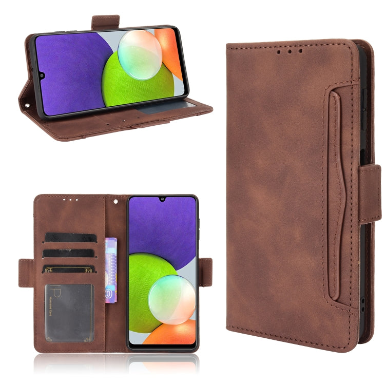 Skin Feel Calf Pattern Horizontal Flip Leather Case with Holder & Card Slots & Photo Frame, For Samsung Galaxy A22 4G, For Samsung Galaxy F52 5G, For Sony Xperia 5 III, For Sony Xperia Ace II SO-41B