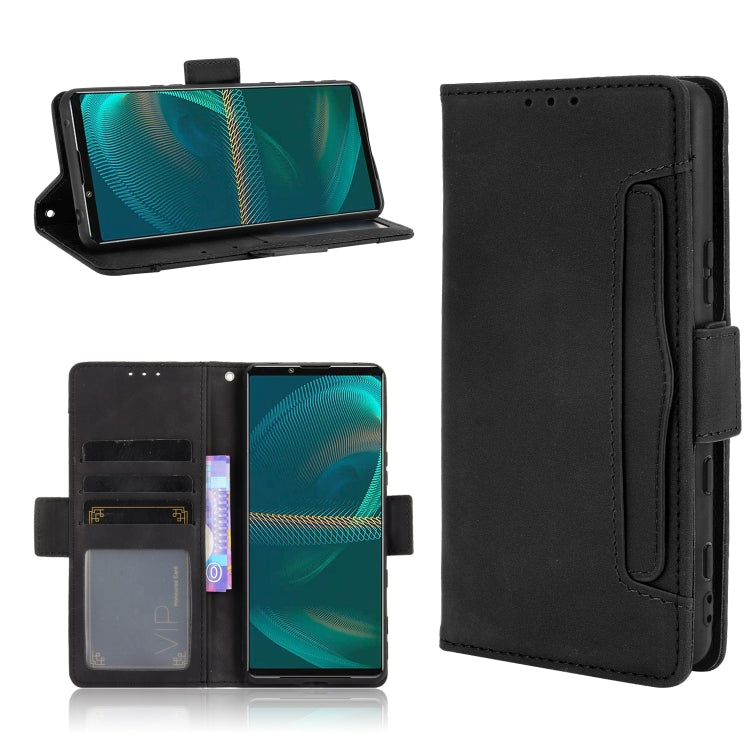 Skin Feel Calf Pattern Horizontal Flip Leather Case with Holder & Card Slots & Photo Frame, For Samsung Galaxy A22 4G, For Samsung Galaxy F52 5G, For Sony Xperia 5 III, For Sony Xperia Ace II SO-41B