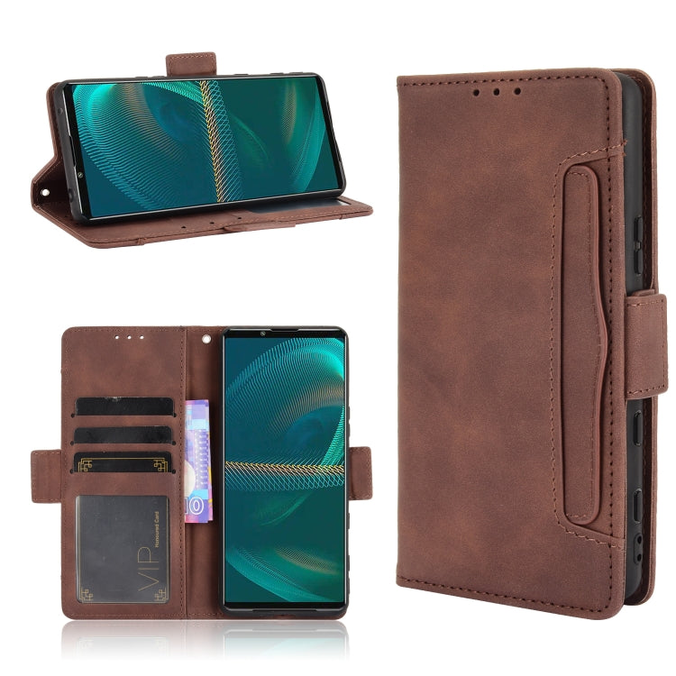 Skin Feel Calf Pattern Horizontal Flip Leather Case with Holder & Card Slots & Photo Frame, For Samsung Galaxy A22 4G, For Samsung Galaxy F52 5G, For Sony Xperia 5 III, For Sony Xperia Ace II SO-41B
