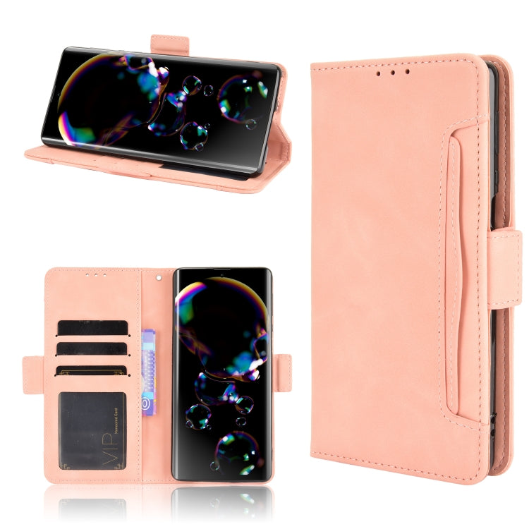 Skin Feel Calf Pattern Horizontal Flip Leather Case with Holder & Card Slots & Photo Frame, For Sharp Aquos R6, For Xiaomi Mi Mix Fold, For ZTE Libero 5G