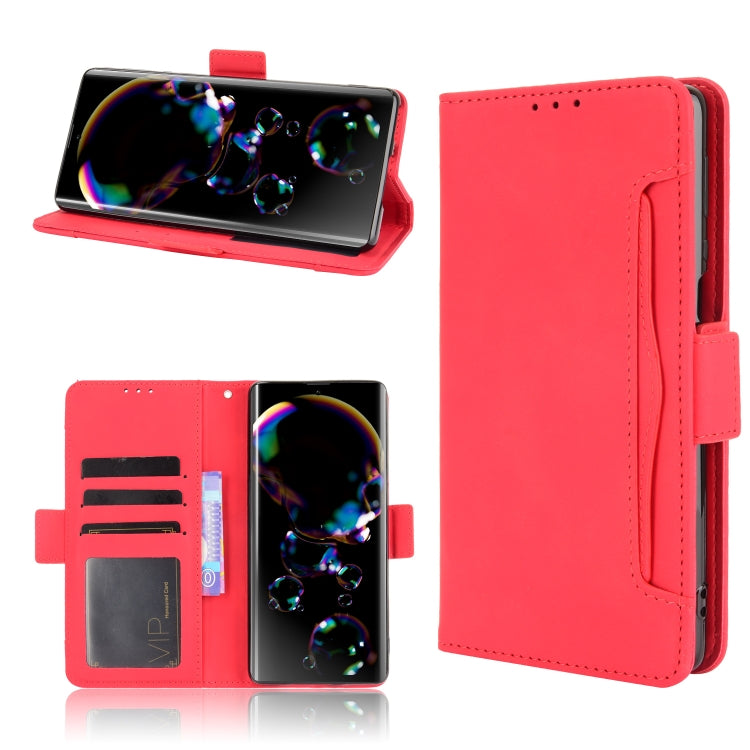 Skin Feel Calf Pattern Horizontal Flip Leather Case with Holder & Card Slots & Photo Frame, For Sharp Aquos R6, For Xiaomi Mi Mix Fold, For ZTE Libero 5G