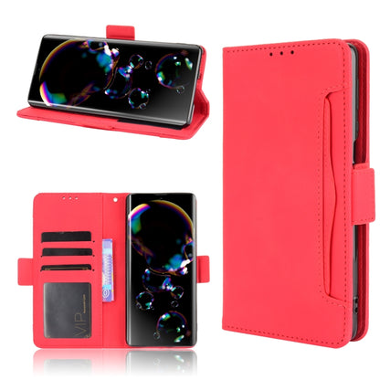 Skin Feel Calf Pattern Horizontal Flip Leather Case with Holder & Card Slots & Photo Frame, For Sharp Aquos R6, For Xiaomi Mi Mix Fold, For ZTE Libero 5G