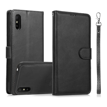 For Xiaomi Redmi 9 Calf Texture 2 in 1 Detachable Magnetic Back Cover Horizontal Flip Leather Case with Holder & Card Slots & Wallet & Photo Frame, For Xiaomi Redmi Note 8 Pro, For Xiaomi Redmi 9C, For Xiaomi Redmi 9A, For Xiaomi Redmi 9