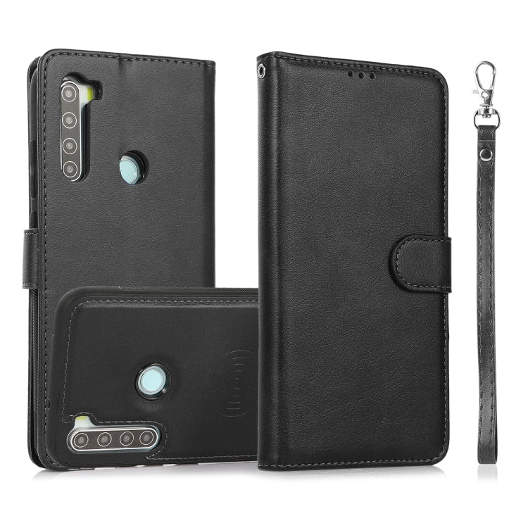 For Xiaomi Redmi 9 Calf Texture 2 in 1 Detachable Magnetic Back Cover Horizontal Flip Leather Case with Holder & Card Slots & Wallet & Photo Frame, For Xiaomi Redmi Note 8, For Xiaomi Redmi Note 9s